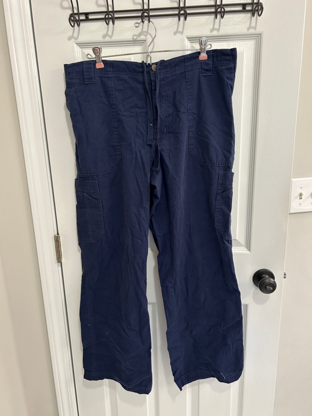 Men's Navy Carhartt Utility Cargo Pants - Comfortable Durable Workwear